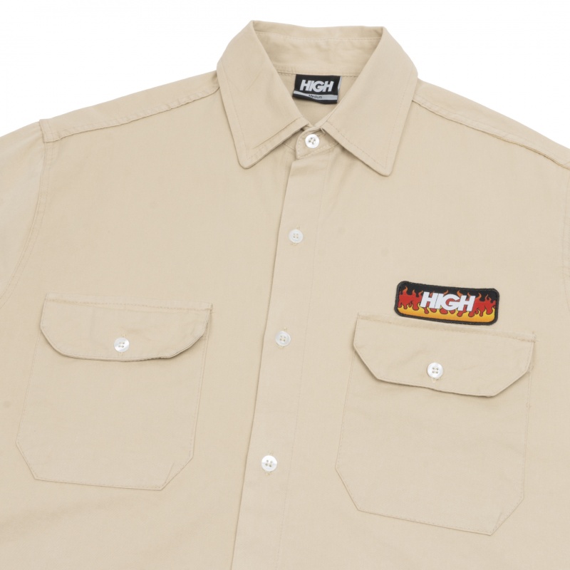 Camisa High Burning Bege